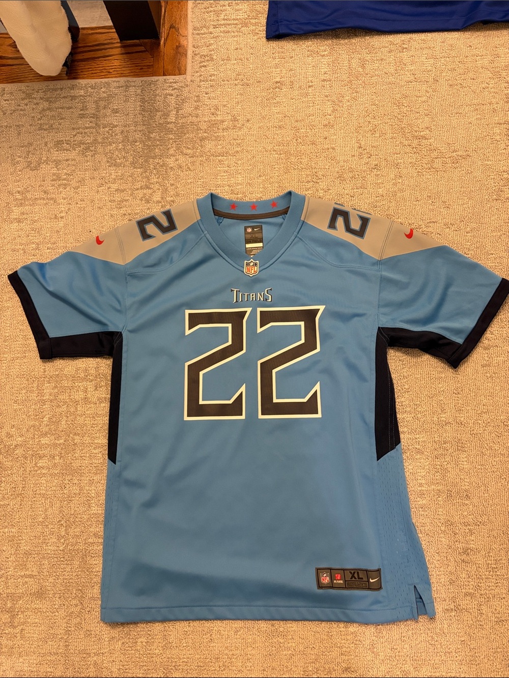 Tennessee Titans Light Blue #22 Derek Henry Football Jersey - Nike
